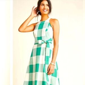 Anthropologie Maeve Gingham Check Dress